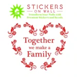 Floral Family Wall Stickers Red | Stickers on Wall