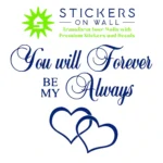 Forever Always Wall Stickers Medium Blue | Stickers on Wall