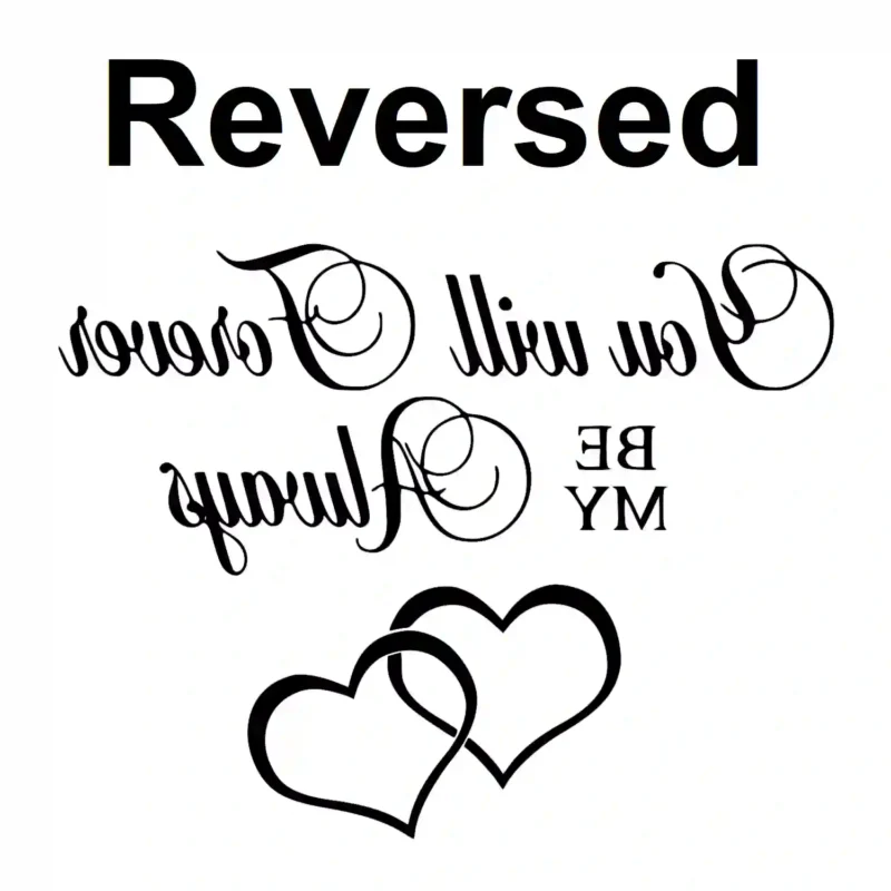 Forever Always Wall Stickers Reversed | Stickers on Wall