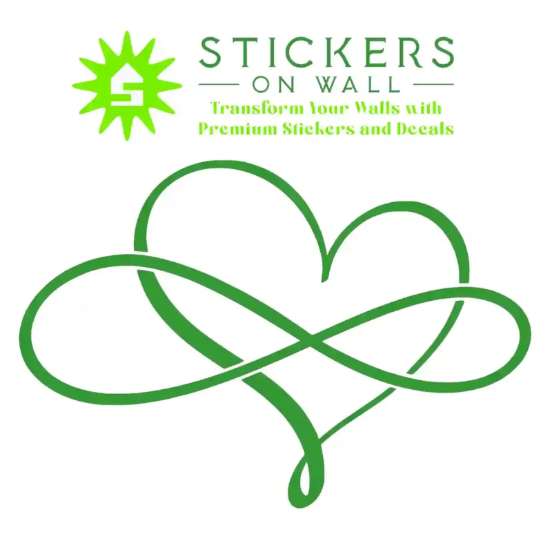 Forever Love Wall Stickers Mid Green | Stickers on Wall
