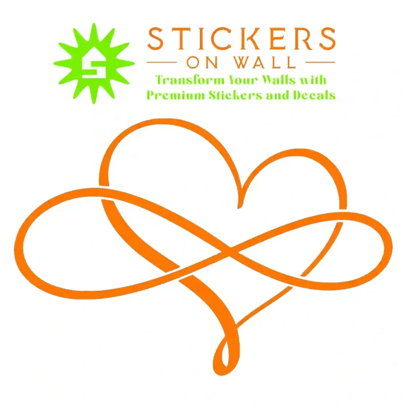 Forever Love Wall Stickers Orange | Stickers on Wall