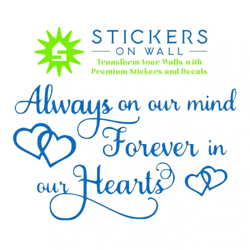 Forever Loved Wall Stickers Azure Blue | Stickers on Wall
