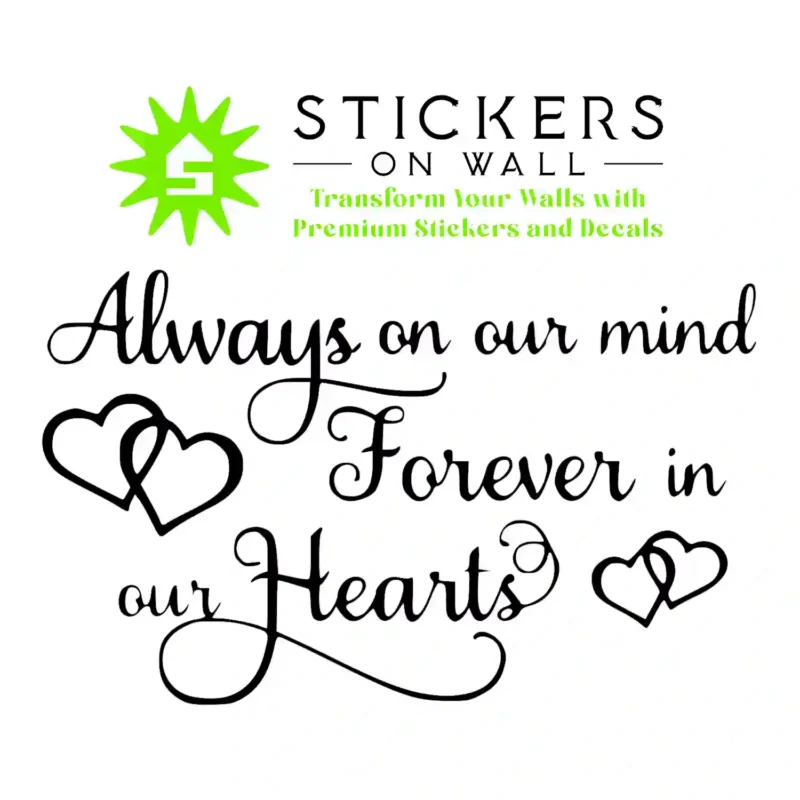 Forever Loved Wall Stickers Black | Stickers on Wall