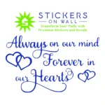 Forever Loved Wall Stickers Brilliant Blue | Stickers on Wall