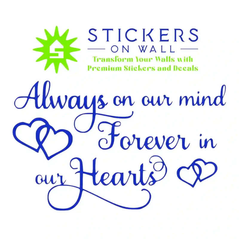 Forever Loved Wall Stickers Brilliant Blue | Stickers on Wall