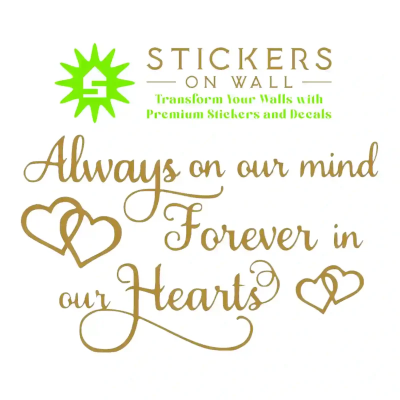 Forever Loved Wall Stickers Gold | Stickers on Wall