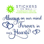 Forever Loved Wall Stickers Medium Blue | Stickers on Wall