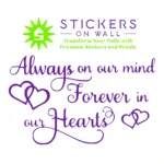 Forever Loved Wall Stickers Perfect Purple | Stickers on Wall