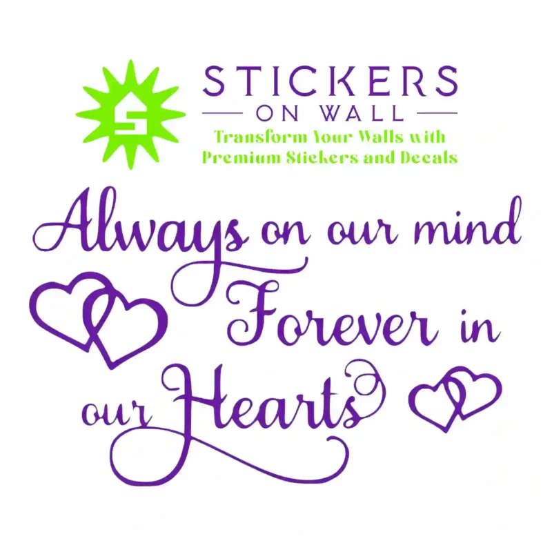 Forever Loved Wall Stickers Perfect Purple | Stickers on Wall
