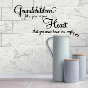 Grandchildren Heart Wall Stickers