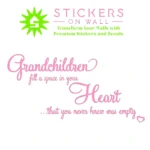 Grandchildren Heart Wall Stickers Bubblegum | Stickers on Wall