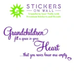 Grandchildren Heart Wall Stickers Perfect Purple | Stickers on Wall