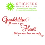 Grandchildren Heart Wall Stickers Red | Stickers on Wall