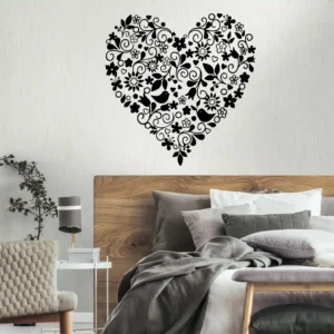 Heart Floral Wall Stickers