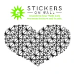 Heart Geometric Wall Stickers Black | Stickers on Wall
