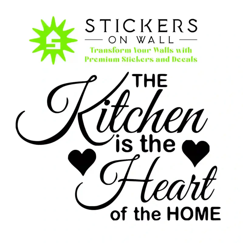 Home Kitchen Wall Stickers Black | Stickers on Wall