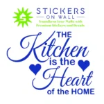Home Kitchen Wall Stickers Brilliant Blue | Stickers on Wall