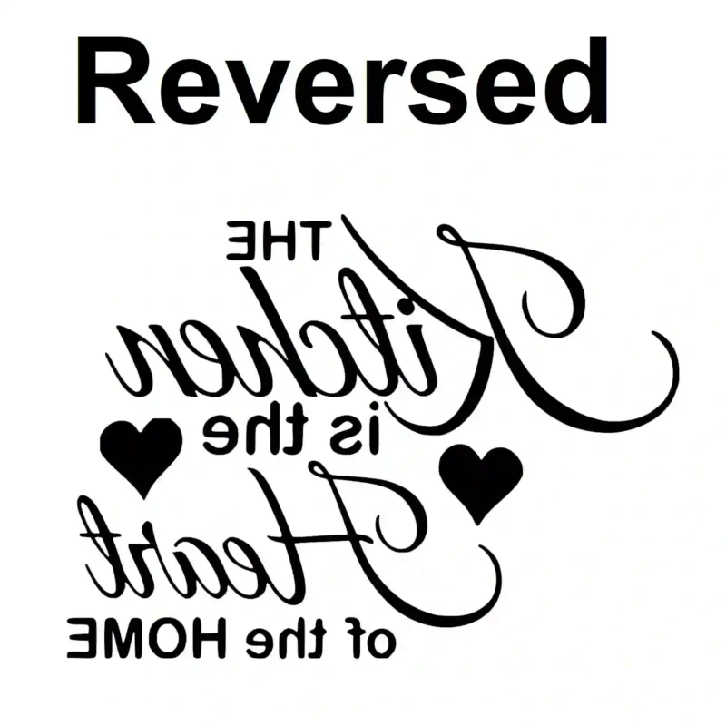 Home Kitchen Wall Stickers Reversed | Stickers on Wall