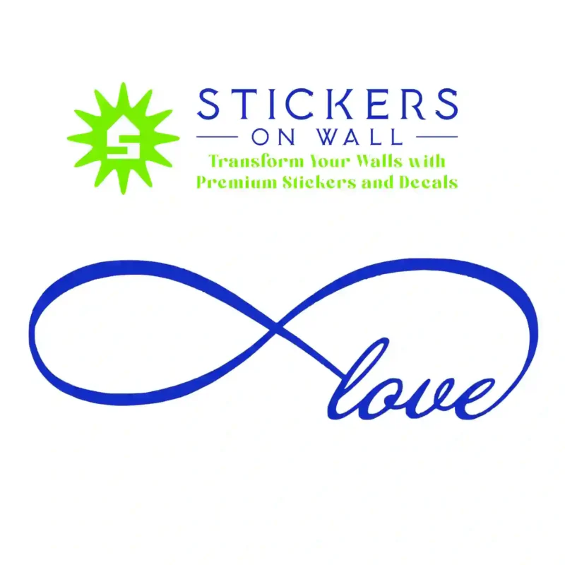 Infinity Love Wall Stickers Brilliant Blue | Stickers on Wall