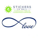 Infinity Love Wall Stickers Medium Blue | Stickers on Wall