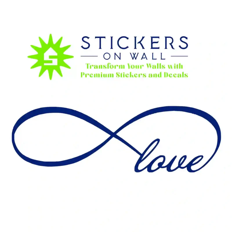 Infinity Love Wall Stickers Medium Blue | Stickers on Wall