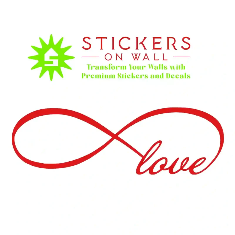 Infinity Love Wall Stickers Red | Stickers on Wall