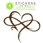 Ink Heart Wall Stickers Brown | Stickers on Wall