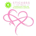 Ink Heart Wall Stickers Bubblegum | Stickers on Wall