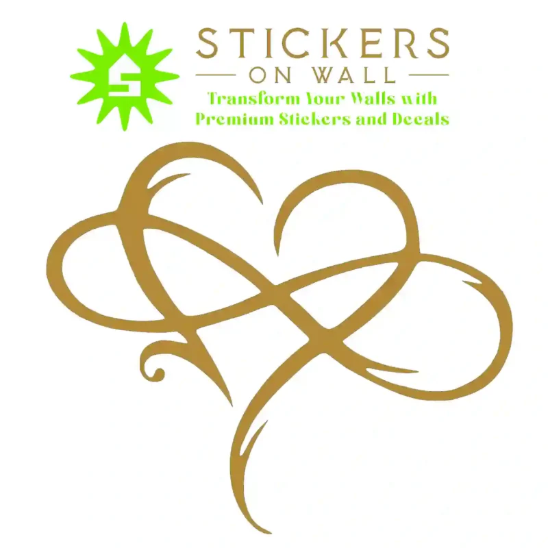 Ink Heart Wall Stickers Gold | Stickers on Wall