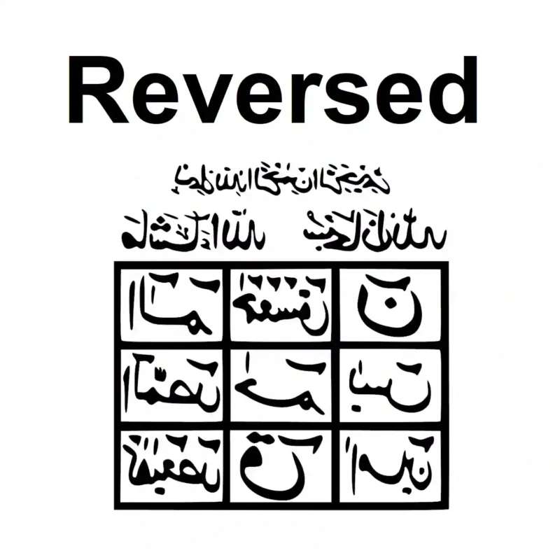 Loh e Qurani Wall Stickers Reversed | Stickers on Wall