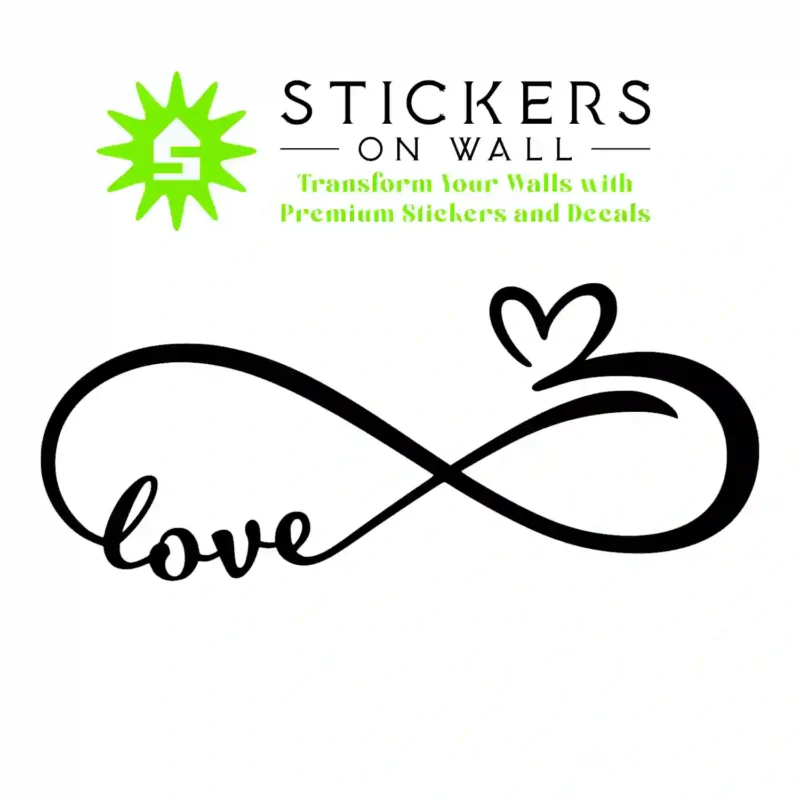Love Infinity Wall Stickers Black | Stickers on Wall