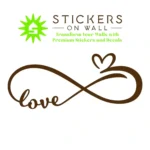 Love Infinity Wall Stickers Brown | Stickers on Wall Love Infinity Wall Stickers Brown | Stickers on Wall