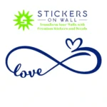 Love Infinity Wall Stickers Medium Blue | Stickers on Wall Love Infinity Wall Stickers Medium Blue | Stickers on Wall
