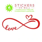 Love Infinity Wall Stickers Red | Stickers on Wall Love Infinity Wall Stickers Red | Stickers on Wall