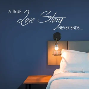 Love Story Wall Stickers White
