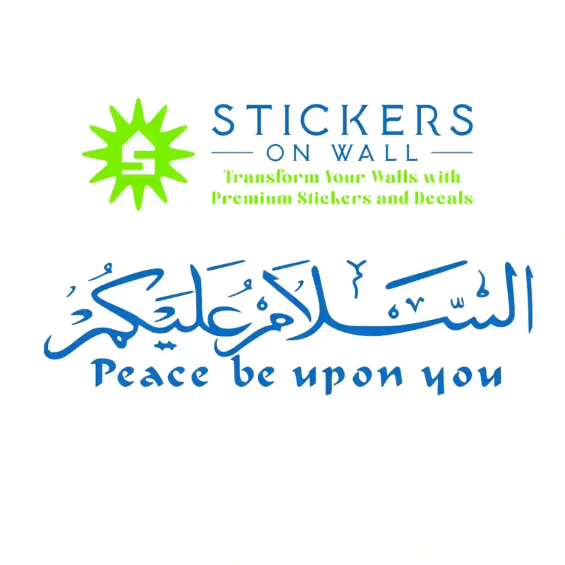 Peace Be Wall Stickers Azure Blue | Stickers on Wall