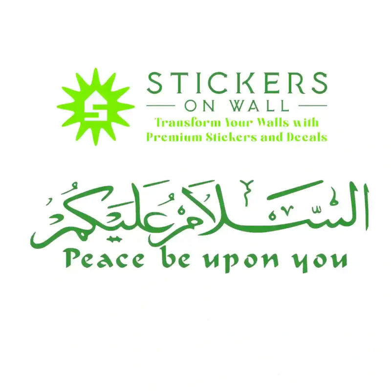 Peace Be Wall Stickers Mid Green | Stickers on Wall