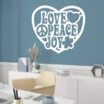Peace Joy Wall Stickers White | Stickers on Wall