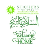 Peace Welcome Wall Stickers Mid Green | Stickers on Wall