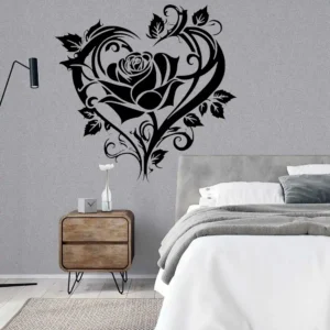 Rose Heart Wall Stickers