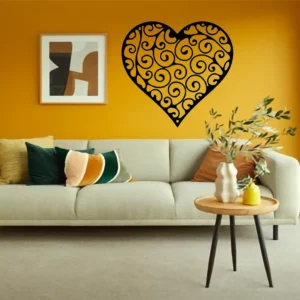 Scroll Heart Wall Stickers
