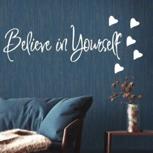 Self Belief Wall Stickers White