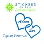 Together Forever Wall Stickers Azure Blue | Stickers on Wall Together Forever Wall Stickers Azure Blue | Stickers on Wall