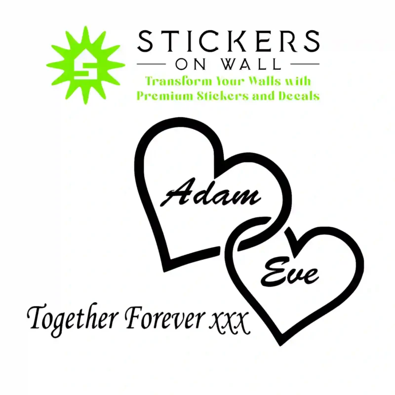 Together Forever Wall Stickers Black | Stickers on Wall