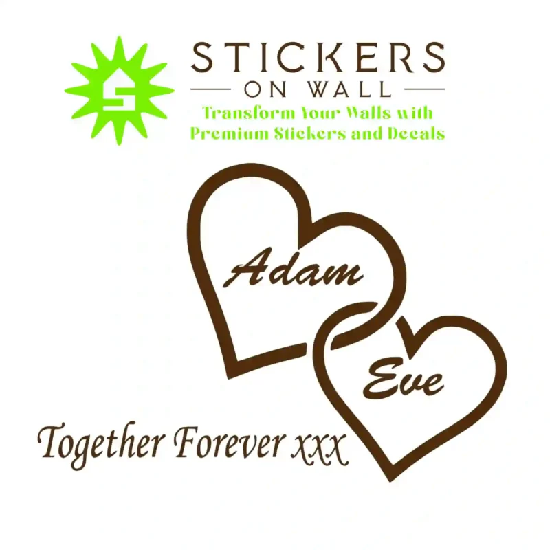 Together Forever Wall Stickers Brown | Stickers on Wall