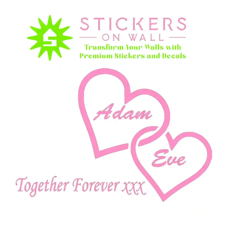 Together Forever Wall Stickers Bubblegum | Stickers on Wall