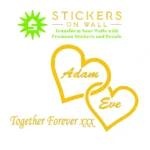 Together Forever Wall Stickers Golden Yellow | Stickers on Wall Together Forever Wall Stickers Golden Yellow | Stickers on Wall