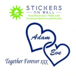 Together Forever Wall Stickers Medium Blue | Stickers on Wall Together Forever Wall Stickers Medium Blue | Stickers on Wall