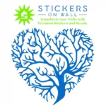 Tree Heart Wall Stickers Azure Blue | Stickers on Wall