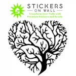 Tree Heart Wall Stickers Black | Stickers on Wall